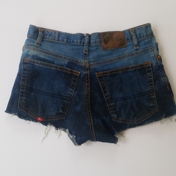 Womens QuikJean Distressed Shorts size 28 - Picture 5 of 8